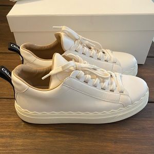 Chloe Lauren Leather Sneakers